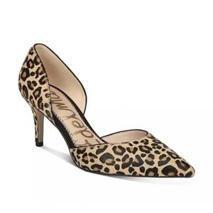 Sam Edelman Tesla Leopard Calf hair  D'Orsay pumps 7
